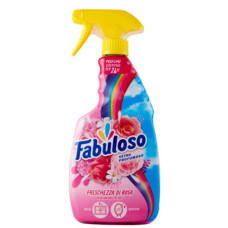 Спрей Fabuloso для окон, стекла и зеркал, эффект невидимого стекла, аромат розы, 600 мл